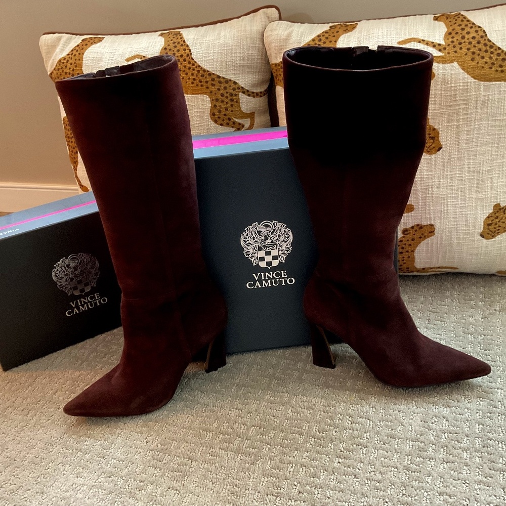 Vince Camuto knee high suede boot